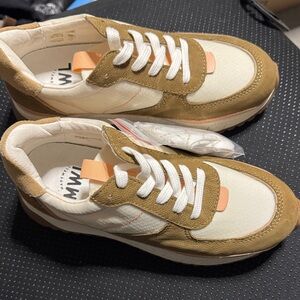 NWOT Madewell Kickoff Trainer Sneakers in Ripstop Nylon and Leather